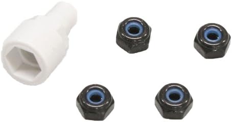 KyoshoSteel Wheel Nut Set w/Wrench (Black) (4)