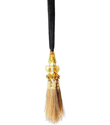 Extensions De Cheveux Paranda/Parandi - Glands Tressés Argent Et Or - Pince à Cheveux Décorative