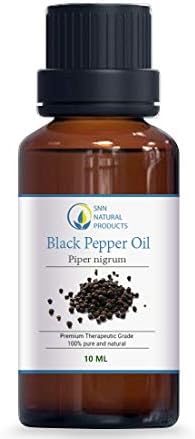 SNN Natural Products Organics 100 Percent Pure Black Pepper Essential Oil, 10ml