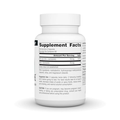 Source Naturals GastricSoothe Zinc L-Carnosine* - 120 Veggie Caps