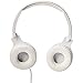 Amazon Basics Lightweight On-Ear Wired Headphones, White