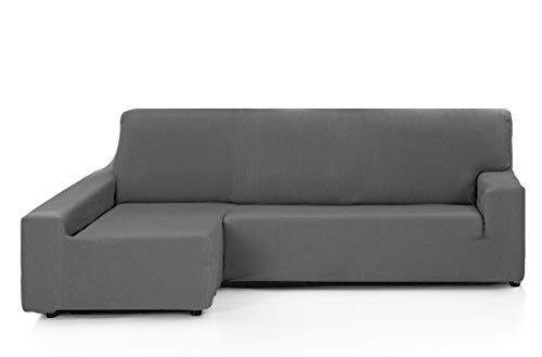 Martina Home Tunez Sofa Cover For Chaise Longue, 32 x 17 x 42 cm Long Left Arm (Front View) BRAZO IZQUIERDO (visto de frente) 240 cm a 280 cm grey