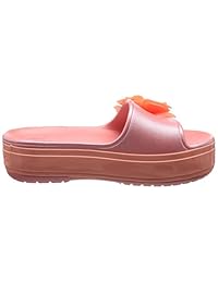 Crocs Sandalias de mujer con plataforma de cocodrilo Vivid Blooms