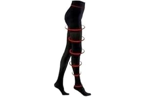 BriteLeafs Opaque Compression Stockings Pantyhose Therapeutic Firm Support 20-30 mmHg, Small, Black, Closed Toe