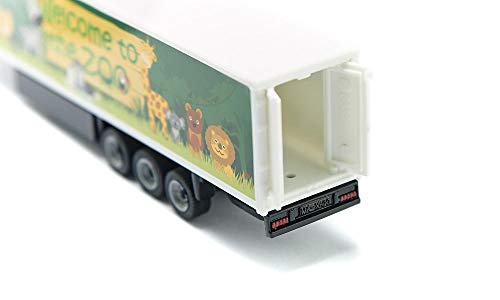 siku 1627, Sattelzug, Metall/Kunststoff, 1:87, Grün, Bereifung aus Gummi, Öffenbare Heckklappe – Bild 4