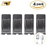 YNORS Wall Mounted Toothbrush Holder with Self Adhesive (4 Pack)