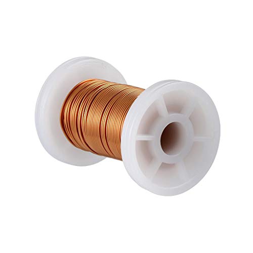BNTECHGO 22 AWG Magnet Wire - Enameled Copper Wire - Enameled Magnet Winding Wire - 2 oz - 0.0256" Diameter 1 Spool Coil Natural Temperature Rating 155℃ Widely Used for Transformers Inductors