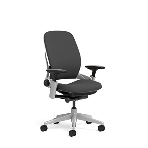 Steelcase Leap Task Chair Platinum Base 4D Adjustable Arms No