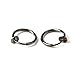 1 Pair Cute Clip on Fake Nose Lip Ear Ring Stud Hoop Piercing Punk Unisex - 12 Colors for Choose (Carbon Black)