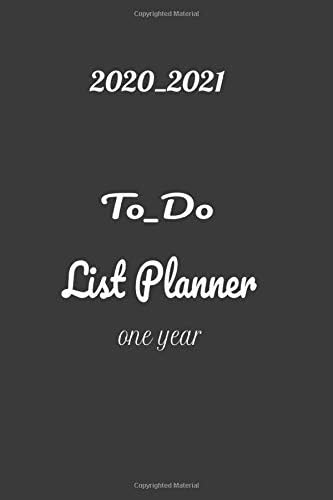 To Do list planner 2020_2021: one year to do list planner,journal notbook | 2020 future plans Paperback – 10 Dec 2019