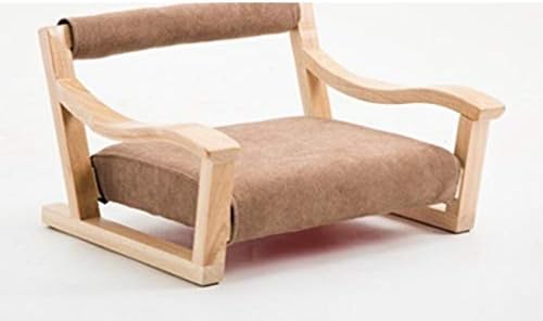 WUTRBYZ Japanese Zaisu Tatami Floor Chair,Foldable Floor Seating with Back Support Meditation Gaming-A