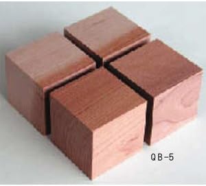 Yamamoto Sound Craft Wooden insulator QB-5 Cube-Based Asada Cherry(Japanese hophornbeam) solid Material