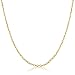 KEZEF 1mm 925 Sterling Silver Necklace for Women | 16-36 inch long Silver, 18k Gold, Rose Gold Necklaces for Women - Made In Italy Real Cable Chain Jewelry | Dainty cadena de plata s925 para mujer