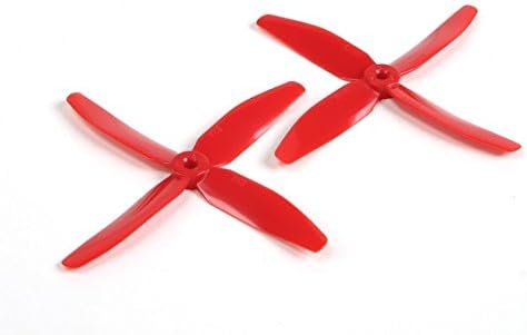 AvatarRC Geniune Dys 5040-4 (5x4x4) Quad Blade Red Propellers for 250 Size Quadcopters, Drones, and Multi-rotors - Perfect for 210mm to 300mm frames