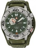 Seiko Superior Automatic Army Green Dial Green Canvas Mens Watch SSA055