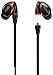 Sentey Sport Earbuds Headphones with in-line Control and Mic in Ear Earphones Headset for Running Workout Sport Running Removable Cable Deep Bass (Black/red) Tyon LS-4205 HD for Kids Men Girls