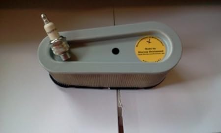 SET Zündkerze Champion RJ19LM + Luftfilter für 8 -10 bis12 PS,ältere Briggs&Stratton Rasentraktoren, Aufsitzmäher ,ACHTUNG 6c