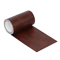 Onine Leather Repair Tape Patch Leather Adhesive for Sofas, Car Seats, Handbags, Jackets,First Aid Patch (red Brown Leather)