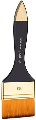 3'' XL Paint Brush for Acrylics, Watercolor and Oils. Paint Large Areas Quickly and Smoothly With Liquid Paint (70)