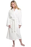Fishers Finery Women's Resort / Spa Style Terry Robe; Full Length with Rolled Cuffs