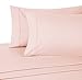 Amazon Brand – Pinzon 300 Thread Count Organic Cotton Bed Sheet Set - King, Blush Pink