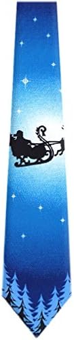 TieguysX-22 - Christmas Pattern Mens Neck Tie Blue