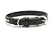 BINGPET BA2006 Real Split Leather Studded Pet Dog Collar Black