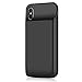 iPhone X Battery Case, 6000mAh Rechargeable Power Charging Case for iPhone X 10 (5.8 inch) Extended Battery Charger Case Juice Pack-Black
