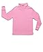 Leveret Boys Girls Kids Pullover Turtleneck 100% Cotton Turtleneck Pink Size 7 Years