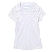 unik Girl's Uniform V-Neck Collar Shirt Short Sleeve Great for School Burgundy Navy White Sky Blue Green Purple Yellow Red