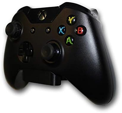 [2 Pack] Holder Stand for Xbox ONE/Elite/Series X & S Controllers | Mount Anywhere with No Wall Damage | Organize Your Gaming Space | Anti-Slip Hangers (Black, 2)