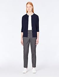 Brand - Meraki Women's Merino Crew Neck Cardigan