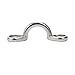 Amarine Made Casted Stainless Steel Bimini Boat Top PAD Eye, Eye Straps, Tie Down, Kayak Deck Loops, Tie Down Anchor Point, footman's Loop for Kayak Canoe Rigging (6 Pcs)