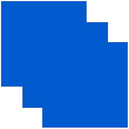 SISER EasyWeed Heat Transfer Vinyl HTV for T-Shirts 12 x 12 Inches 3 Precut Sheets (Fluorescent Blue)