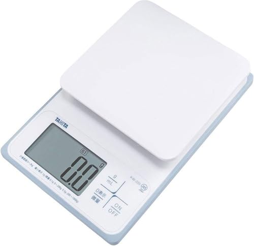 Tanita KW-220 WH Cooking Scale, Kitchen Scale, Waterproof, Digital, 2 kg, 0.1 g Unit, Washable, White