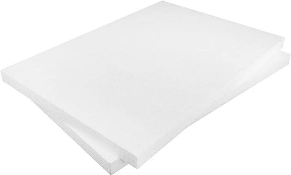 MCE-Commerce A3996012 Polystyrene Sheets Rectangular A3 297 x 420 x 2 cm Pack of 2 for Crafts, Model Making, Creative Projects, Styrofoam, White