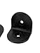 uxcell 50mmx50mm Plastic L Shaped Right Angle Corner Brace Brackets 8 Pcs