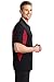 Sport Tek Side Blocked Micropique Polo (ST655) Black/True Red, L