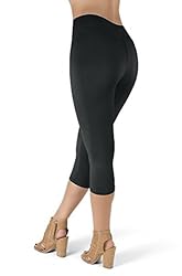 SATINA High Waisted Capri Leggings for Women- High