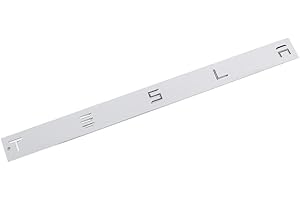 CoolKo Tailgate Logo Tesla Letters Rear Emblems, 3M Adhesive Compatible with Model 3 Y S X