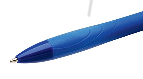 BIC America CPGE11BE EcoLutions Reaction Ballpoint Retractable Pen, Blue Ink, Medium, Dozen
