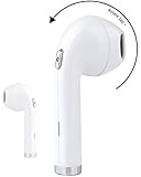 Mini Bluetooth Earbud V4.1, Wireless Headset Earpiece, Handfree Invisible Stereo Earphone Headphone Rotate 180°with Mic for iphone 7 6 6S 8 X Samsung, left or right(Only One Side)