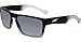 Arnette AN4204 Specialist Rectangular Sunglasses, Fuzzy Black Translucent/Polarized Grey, 59 mm