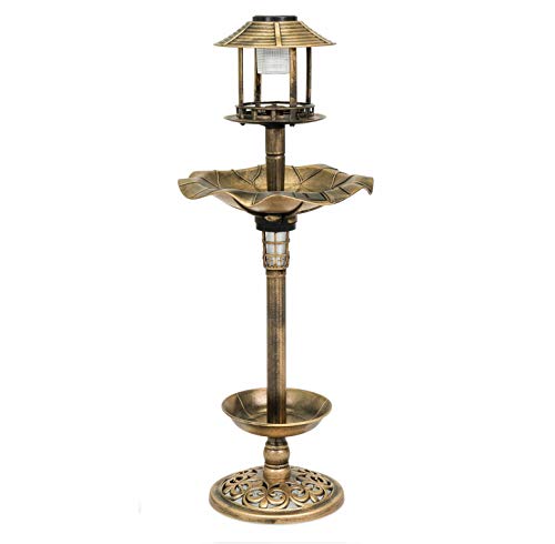 Jaj Outdoor Garden Yard Stand Decor Bronze Solar Led Light