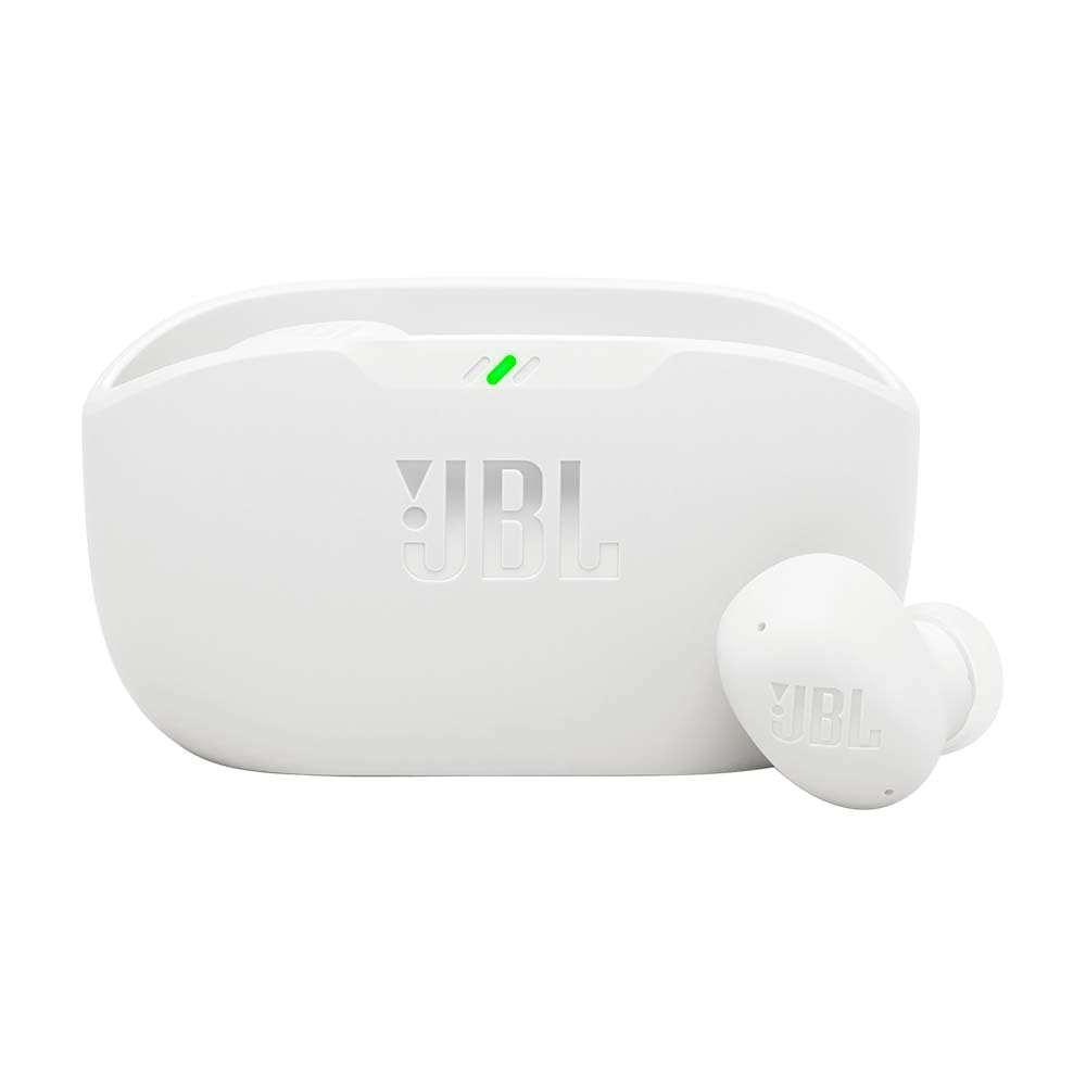 JBL Wave Buds 2, Wireless Noise Cancelling Bluetooth Earbuds with 40 Hours Playtime, JBL Pure Bass Sound, Smart Ambient Technology, IP54 Water and Dust Resistant, Multi-Point Connection, White