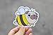 Pug Bee Pug Vinyl Sticker Laptop Sticker