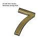 2 pcs Mailbox Numbers 0,3D Brass Metal Self-Stick Door House Numbers,Street Address Plaques Numbers for Residence and Mailbox Signs,2-3/4 Inch (7)