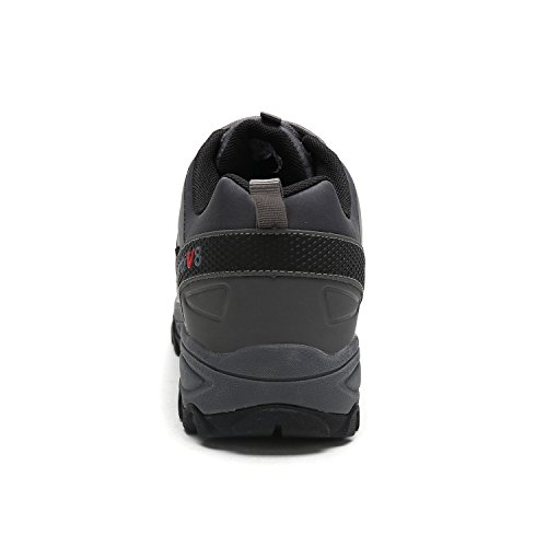 image for DREAM PAIRS Men's Nortiv8 160489-M Dk.Grey Black Red Insulated Waterpr