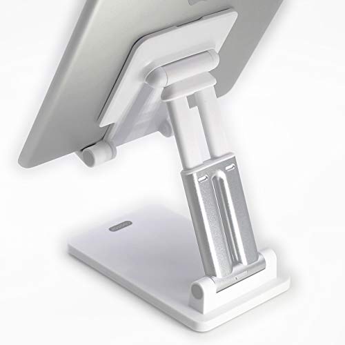 Adjustable Phone Stand, coonoe Foldable Cell Phone Holder for Desk Multi-Angle and Height Adjustable Universal Phone Dock Compatible with 4-9.7\