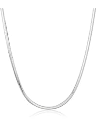 Sterling Silver Italian 1.4 mm Diamond Cut Snake Chain Necklace, 30"